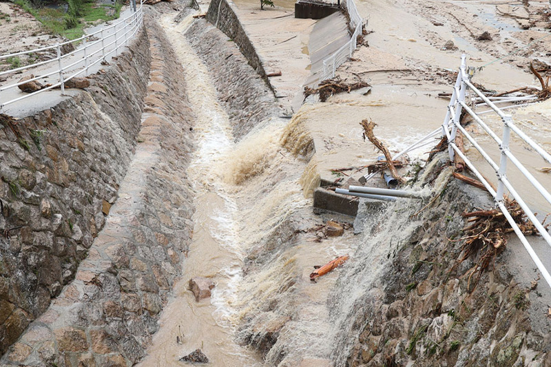 活用シーン：河川氾濫警戒の地域限定放送
