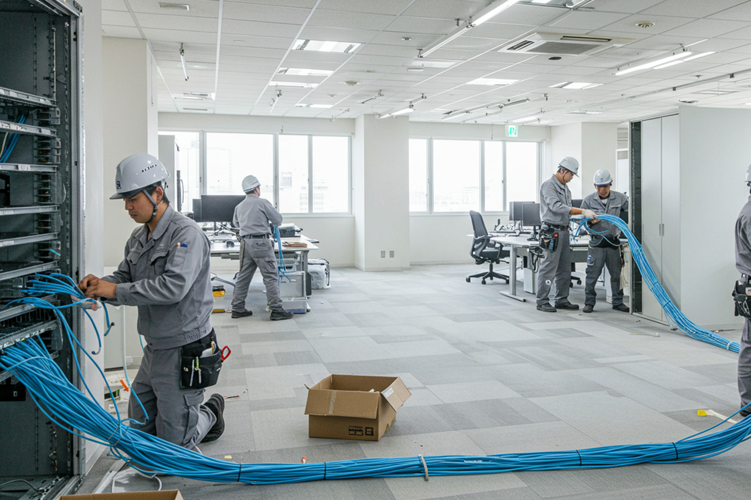 IT環境を支えるインフラ施工サービス