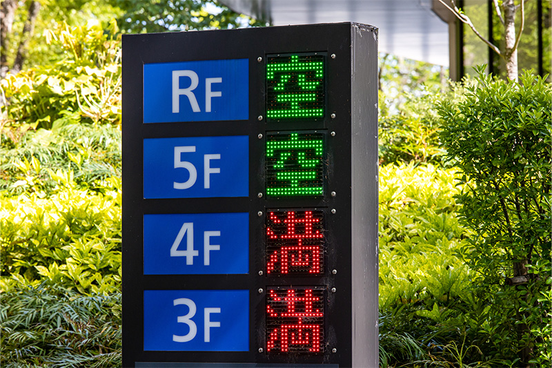 駐車場の混雑把握